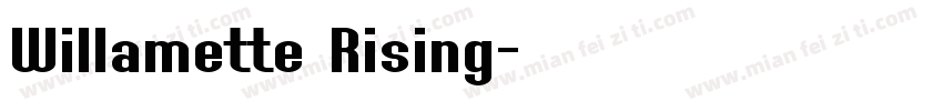 Willamette Rising字体转换